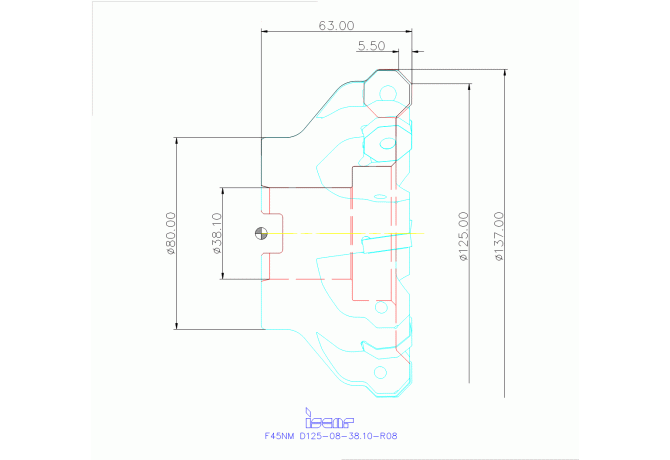F45NM D125-08-38.10-R08