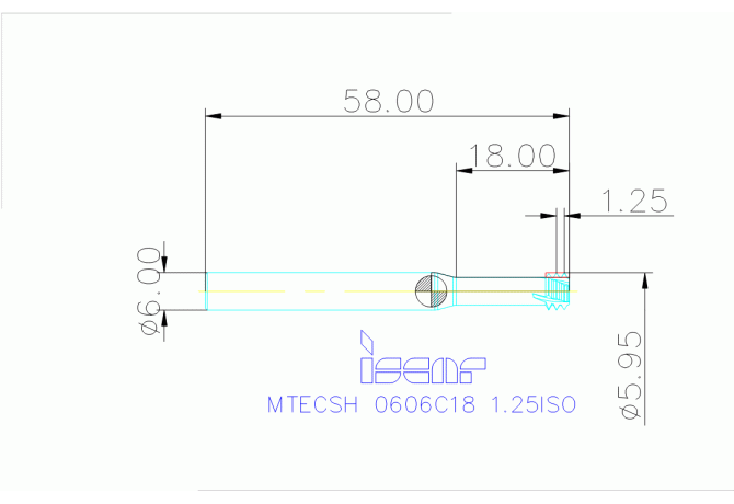 MTECSH 0606C18 1.25ISO IC903