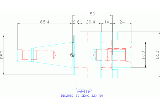 DIN2080 30 SEMC 32X 50