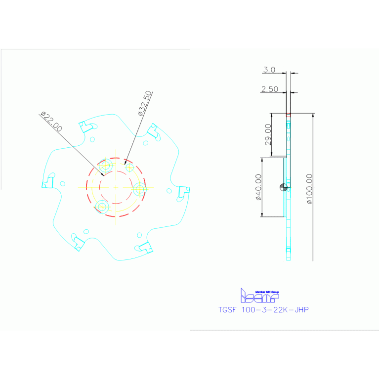 TGSF 100-3-22K-JHP