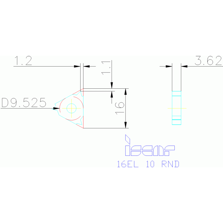16EL 10 RND IC908