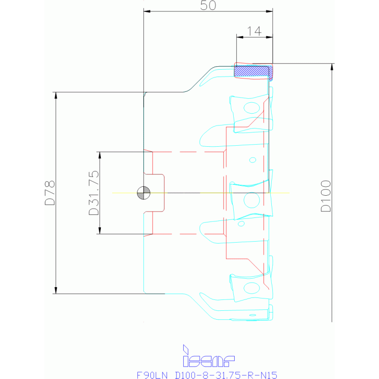 F90LN D100-08-31.75-R-N15