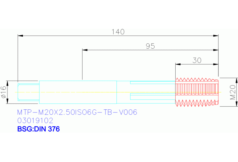 MTP-M20X2.50ISO6G-TB-V006