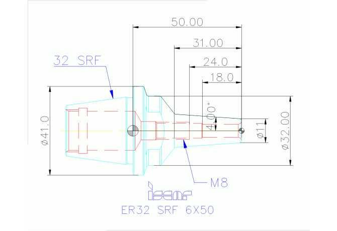 ER32 SRF 6X50