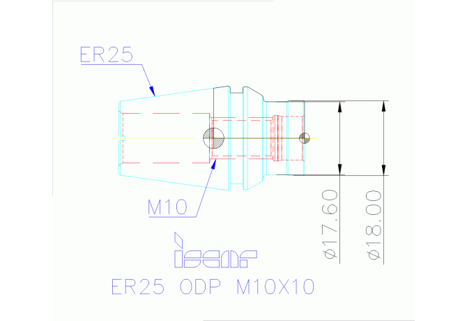 ER25 ODP M10X10