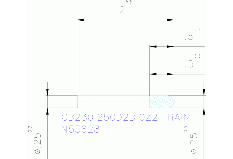 CB230.250D2B.0Z2 TIALN