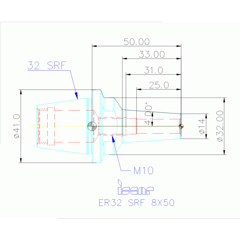 ER32 SRF 8X50