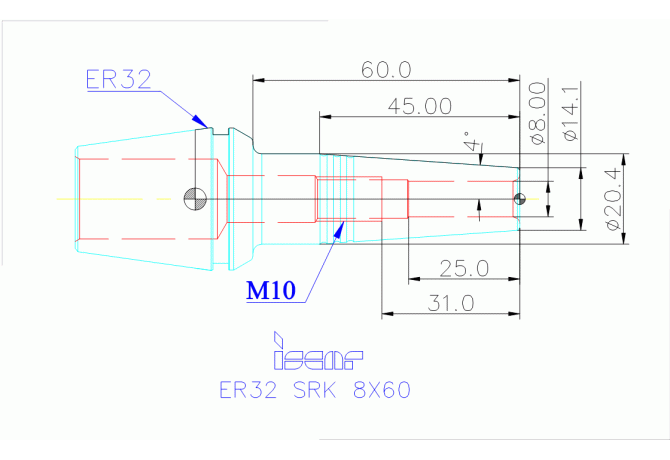 ER32 SRK 8X60