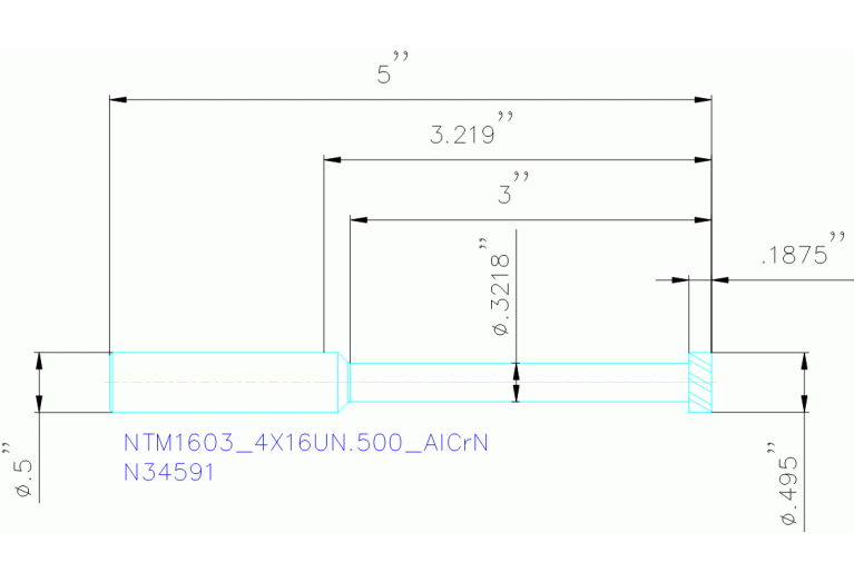 NTM1603/4X16UN.500 ALCRN