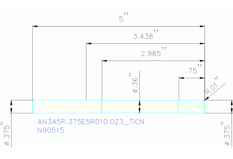 AN345R.375E5R010.0Z3 TICN