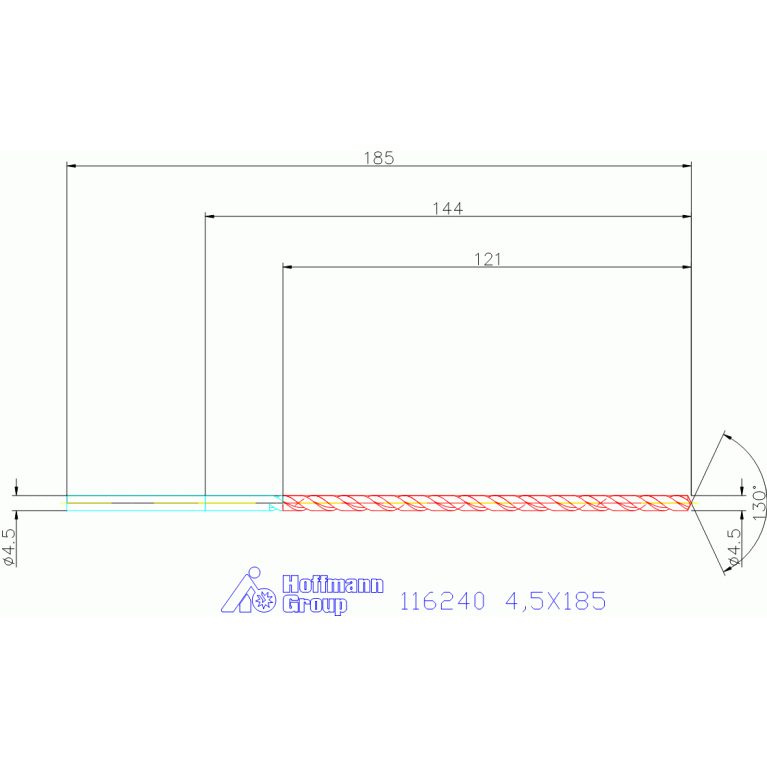 116240 4,5X185
