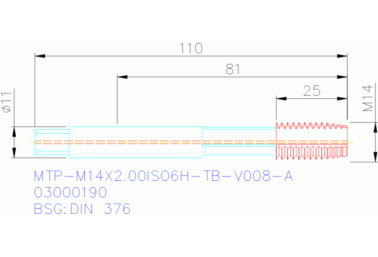 MTP-M14X2.00ISO6H-TB-V008-A