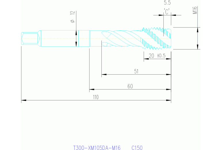 T300-XM105DA-M16 C150
