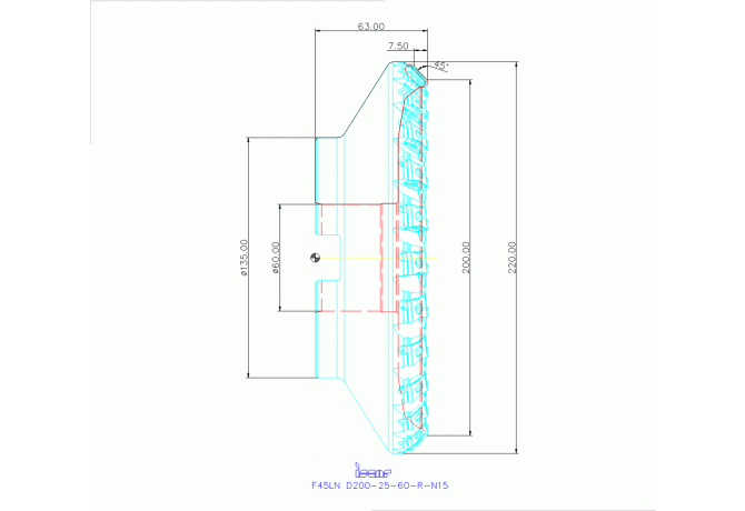 F45LN D200-25-60-R-N15