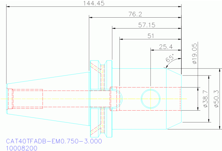 CAT40TFADB-EM0.750-3.000