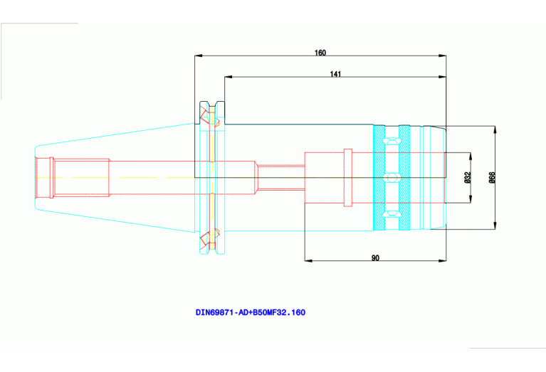 DIN69871-AD+B50 MF32.160
