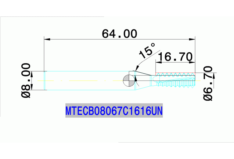 MTECB 08067C16 16UN IN2005