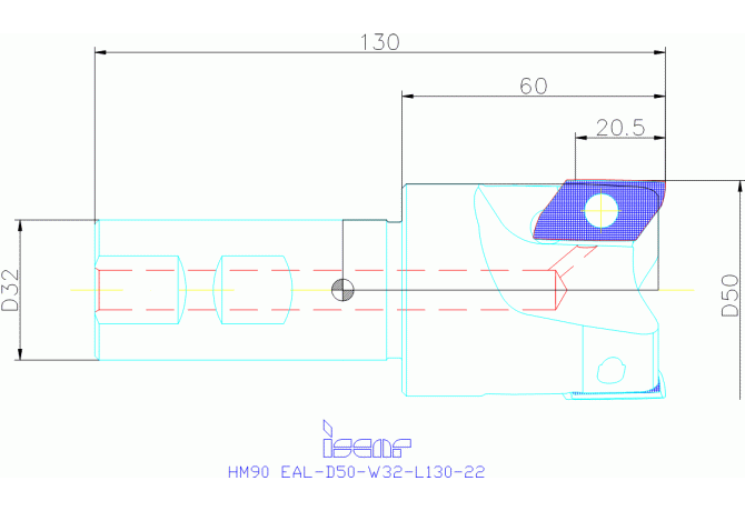 HM90 EAL-D50-W32-L130-22