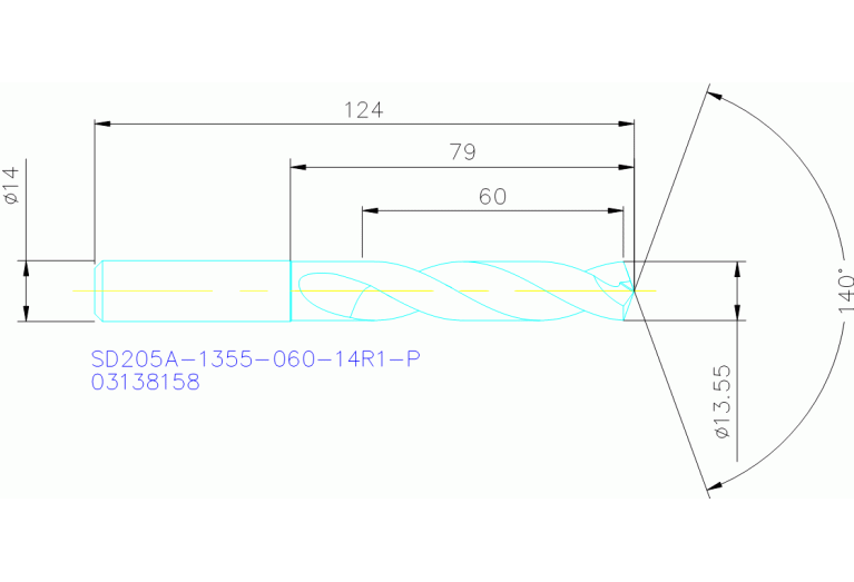 SD205A-1355-060-14R1-P