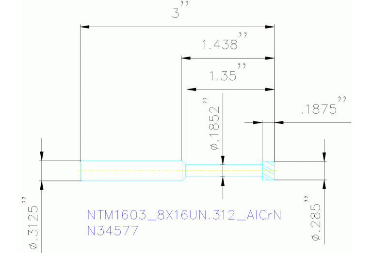 NTM1603/8X16UN.312 ALCRN