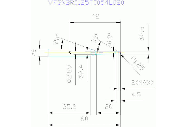 VF3XBR0125T0054L020