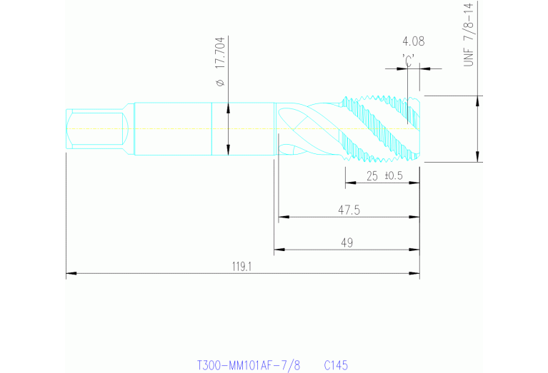 T300-MM101AF-7/8 C145