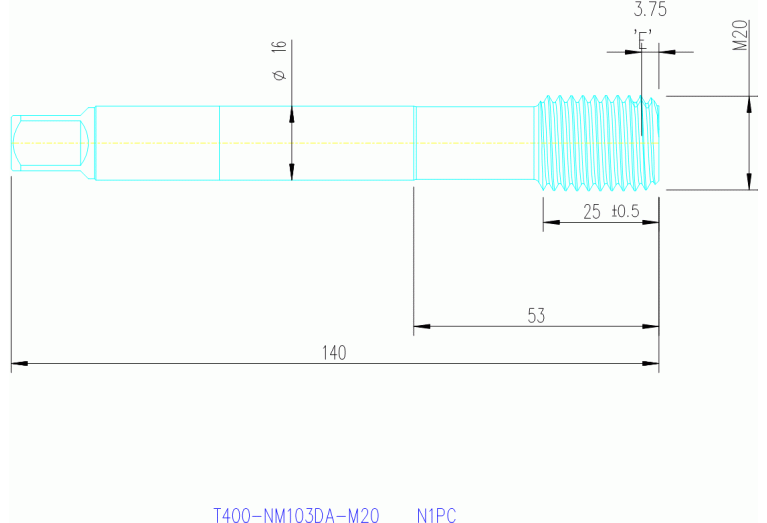 T400-NM103DA-M20 N1PC
