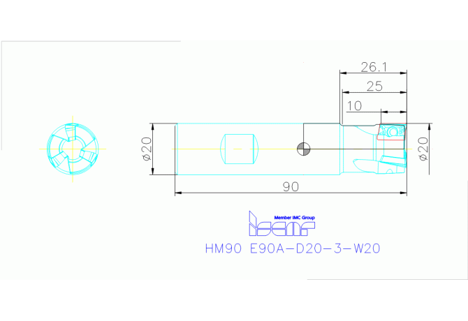 HM90 E90A-D20-3-W20