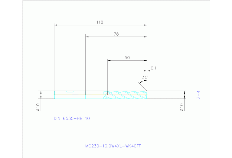 MC230-10.0W4XL-WK40TF