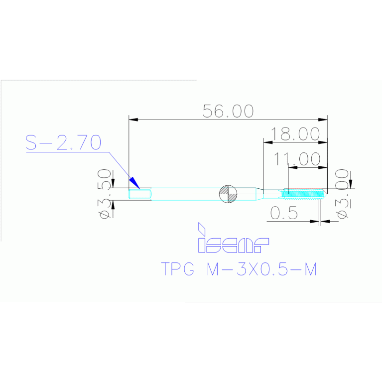 TPG M-3X0.5-M HE