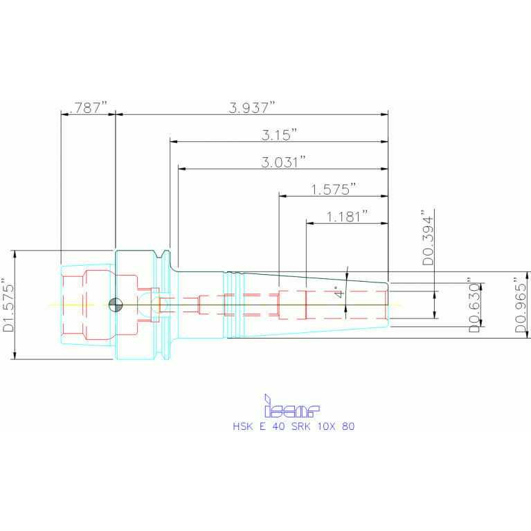HSK E40 SRK10X80