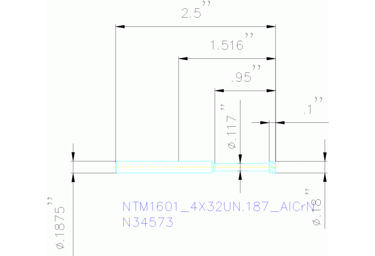 NTM1601/4X32UN.187 ALCRN