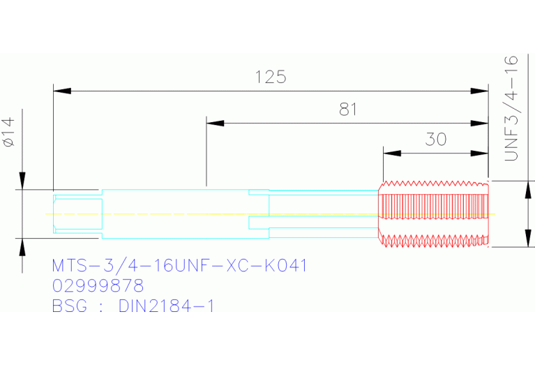 MTS-3/4-16UNF-XC-K041