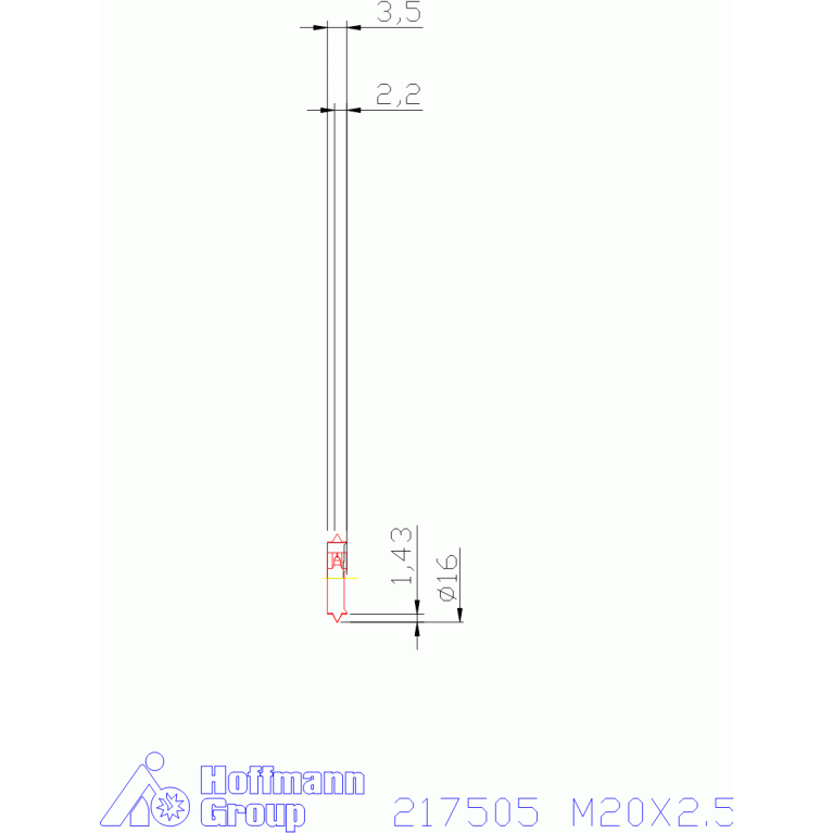 217505 M20X2,5