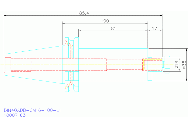 DIN40ADB-SM16-100-L1