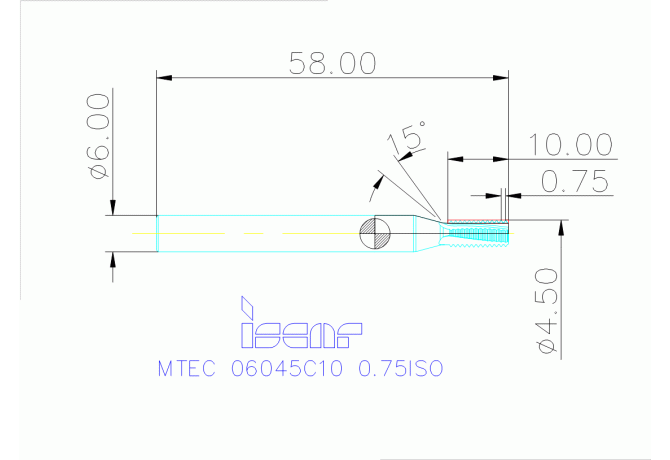 MTEC 06045C10 0.75ISO IC908
