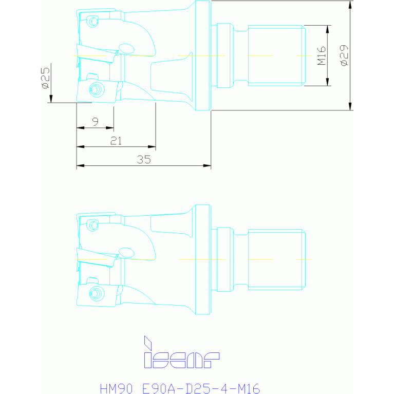 HM90 E90A-D25-4-M16