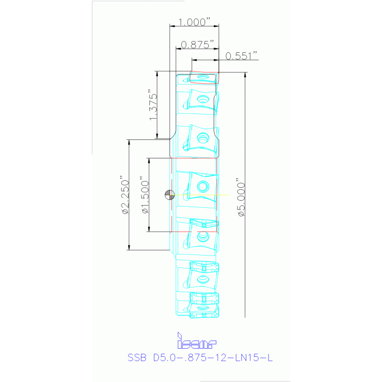 SSB D5.0-.875-12-LN15-L