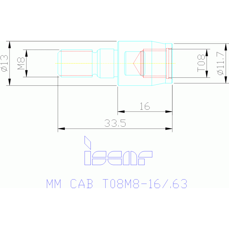 MM CAB T08M08-16/.63