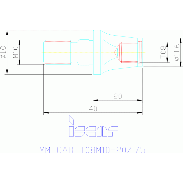 MM CAB T08M10-20/.75