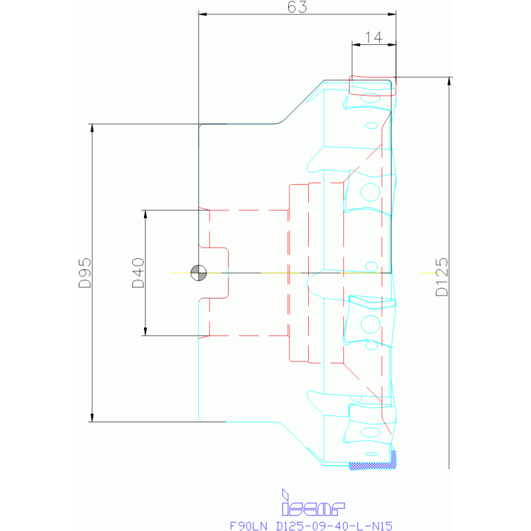 F90LN D125-09-40-L-N15