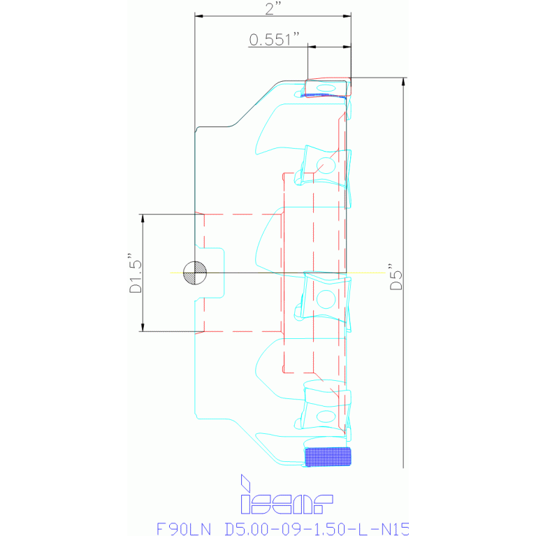 F90LN D5.00-09-1.50-L-N15