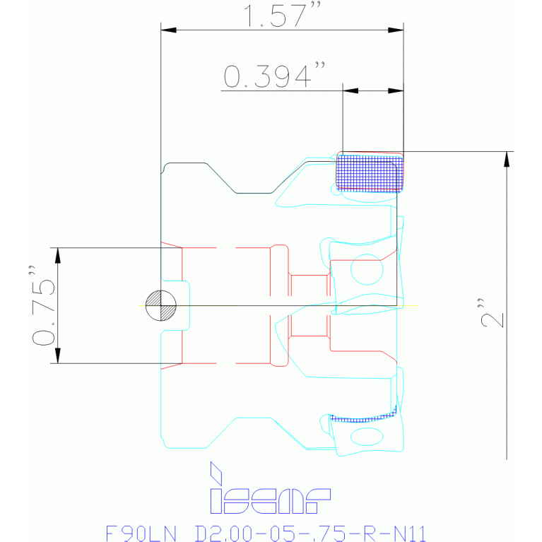 F90LN D2.00-05-.75-R-N11