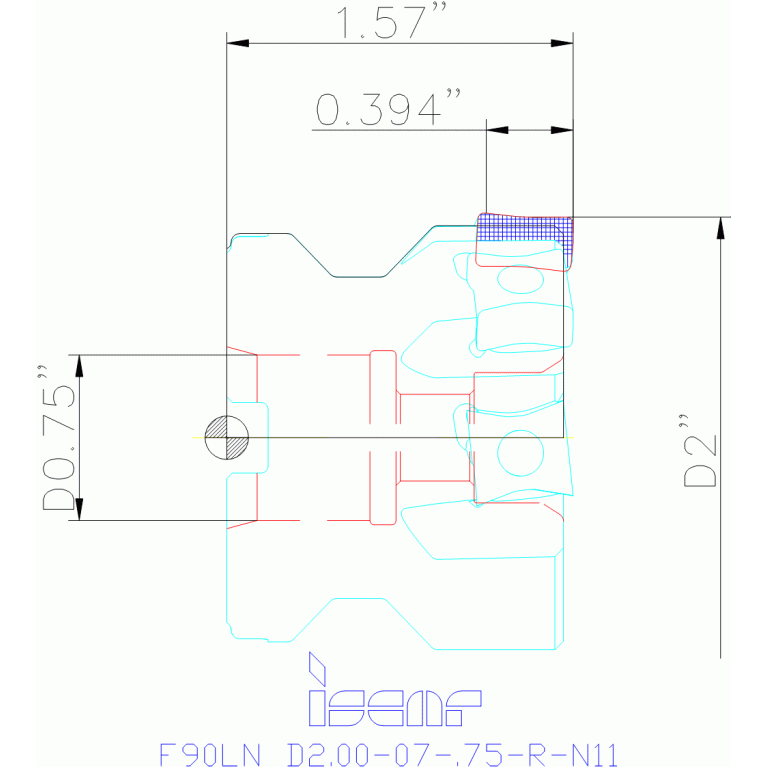 F90LN D2.00-07-.75-R-N11