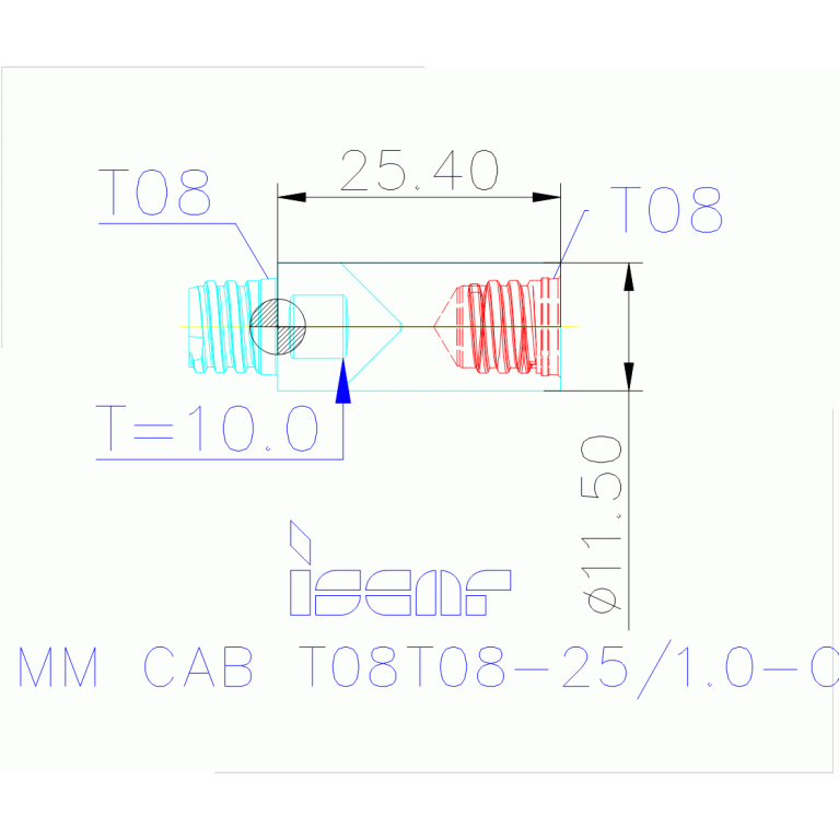 MM CAB T08T08-25/1.0-C