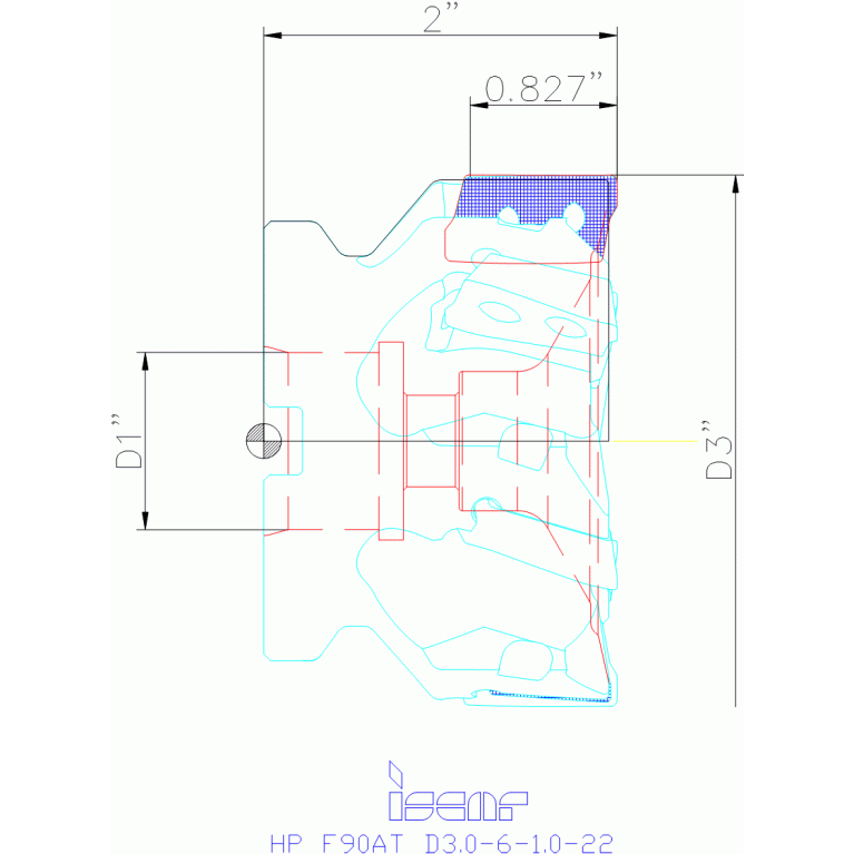 HP F90AT D3.0-6-1.0-22
