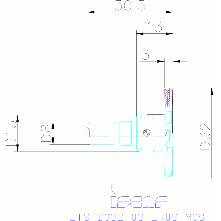 ETS D032-03-LN08-M08