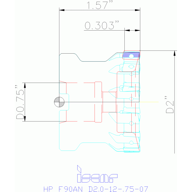 HP F90AN D2.0-12-.75-07