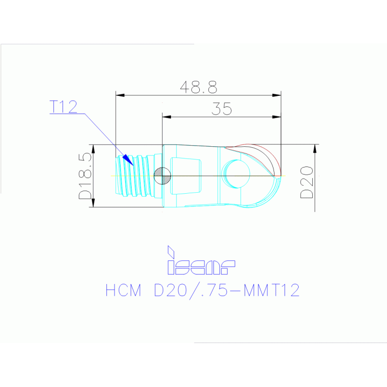 HCM D20/.75-MMT12