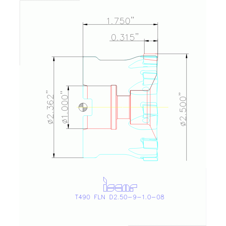 T490 FLN D2.50-9-1.0-08